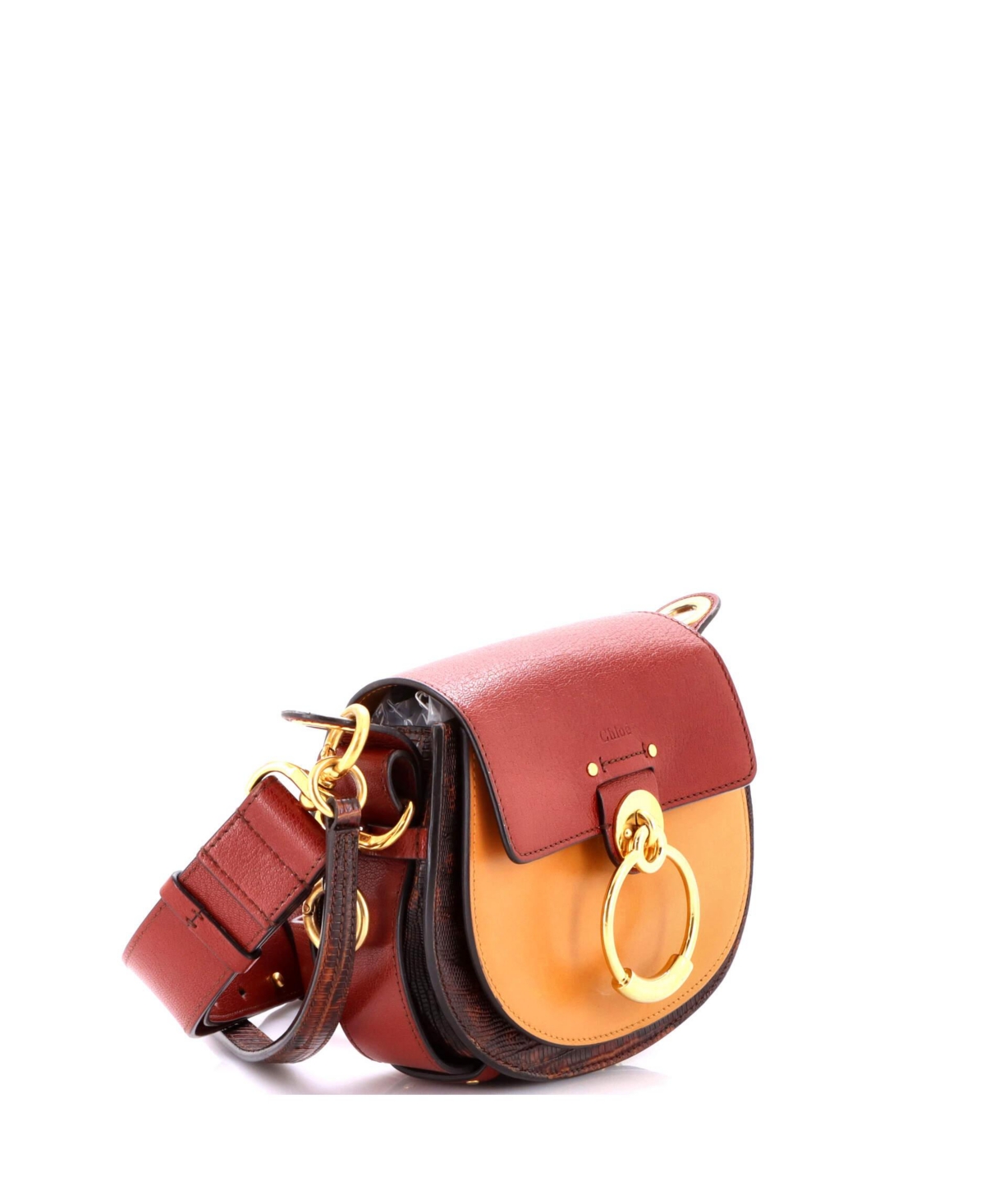 Pre-Owned Chloe Small Tess Bag Leather and Embossed Leather