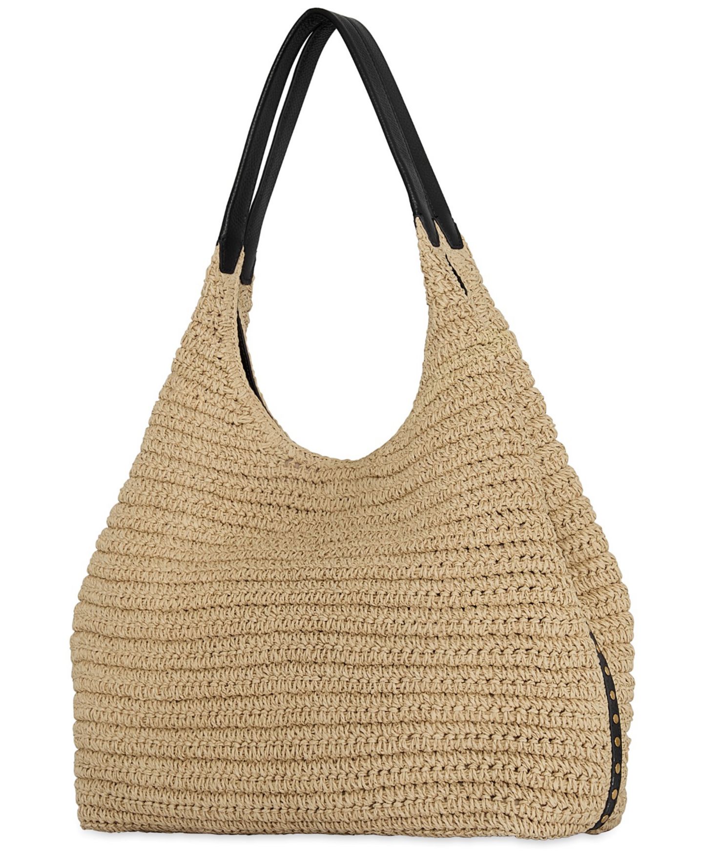 Женская сумка Rebecca Minkoff Darren Signature Carryall Large, цвет: Натуральный / Чёрный — фото 3