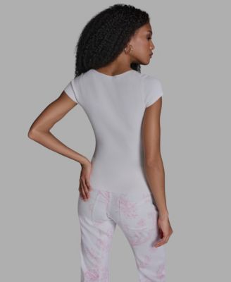 Women's Sweetheart Neck Slim Fit Top