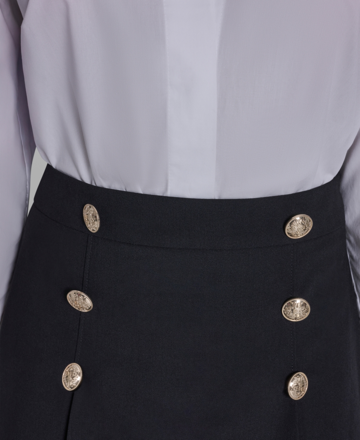 Bcbg Women's Collared Neck Layered Mini Dress