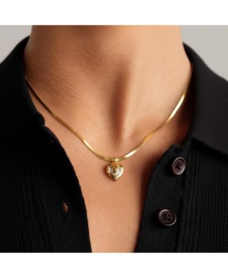 Golden Heart Pendant Necklace