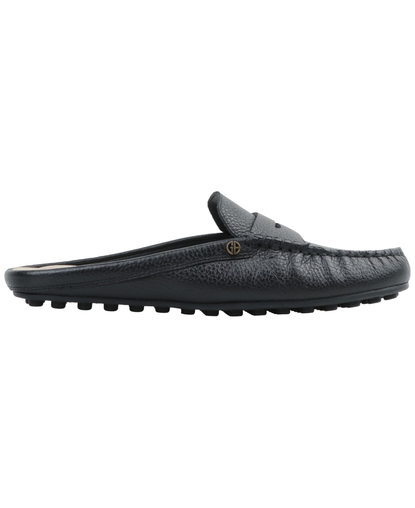 Женские сабо Giani Bernini Aimeey Slip On Driver Mules, цвет: Чёрный кожаный — фото 2