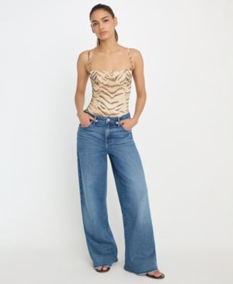 Women's Mesh Bustier Bodysuit