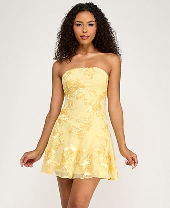 macys yellow dress HOT ! Womens Dresses Clearance Formal Dresses Macys Womens Dresses On Clearance Clearance Fancy Yellow Prom Dresses | Macy's