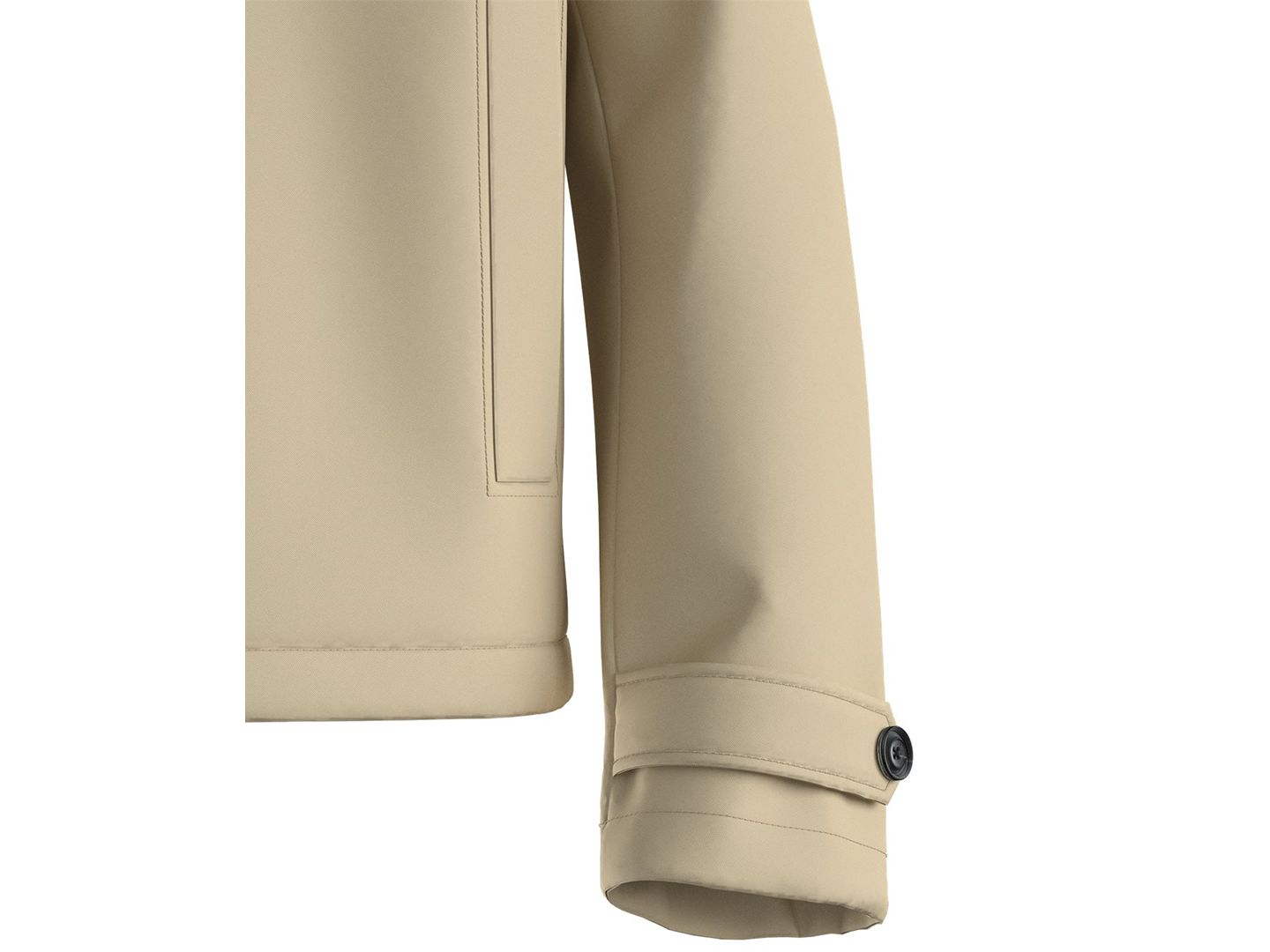 Мужская куртка Hugo Boss Baver Modern Collared, цвет: Бежевый — фото 3