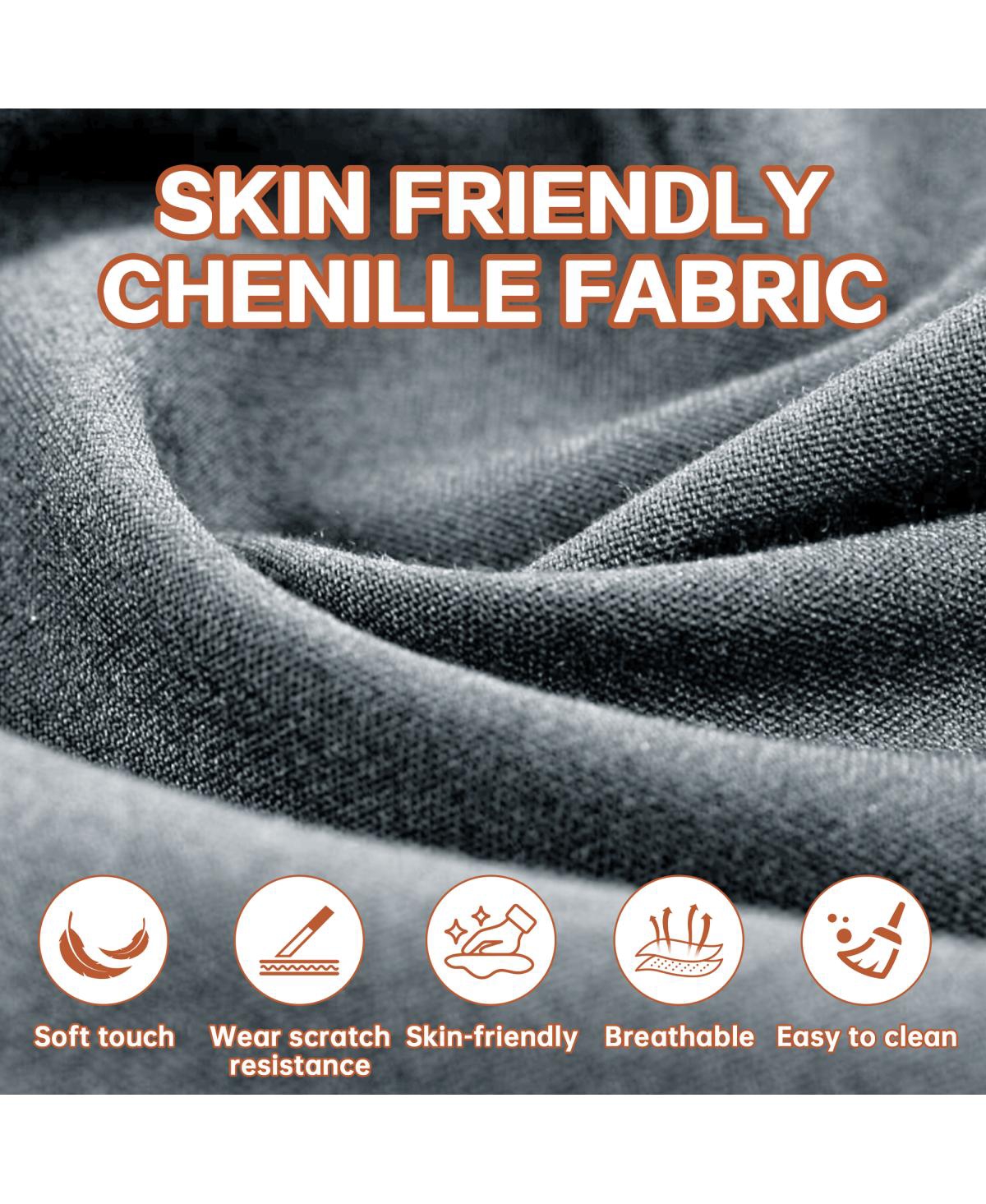 Streamdale Furniture Modern L-Shaped Sectional Sofa with Chaise Lounge, Corduroy Couch