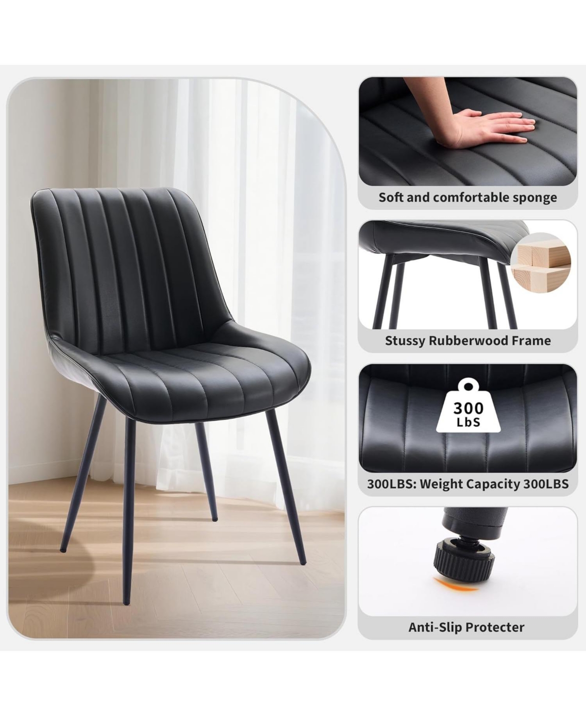 gaomon Upholstered Dining Chairs Set of 2