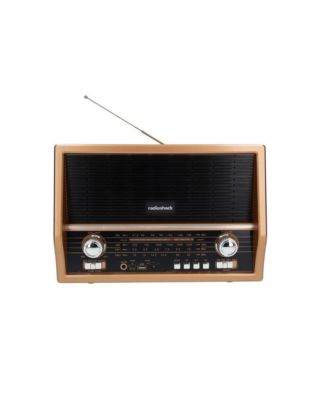 Retro AM/FM/SW Vintage and Classic Radio Antique Style, Bluetooth, USB/microSD, Rechargeable Battery – 4001800