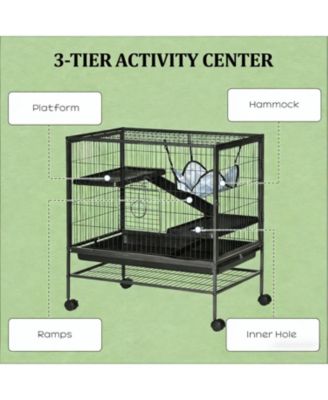 Mobile Cat Hutch - Secure Outdoor Wooden House on Wheels