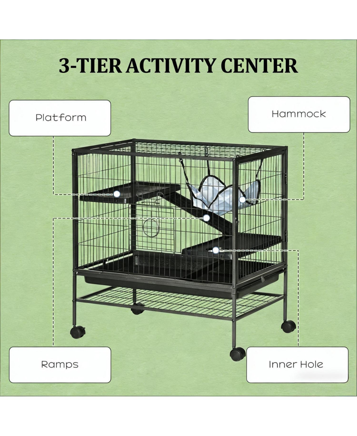 Aostirmotor Mobile Cat Hutch