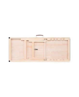 Foldable Wooden Dog Ramp for Bed & Couch - Adjustable 39" Pet Ramp for All Dogs/Cats