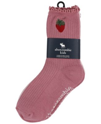 Girls' Half-Crew Lettuce Socks, 3-Pack