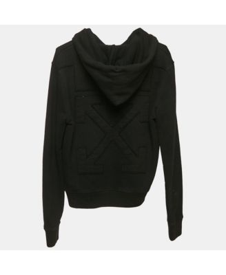 Men's Cotton Knit Arrow Applique Hoodie