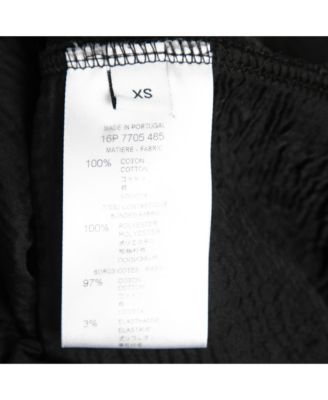 Men's Black Destroyed Effect Cotton Sweatshirt