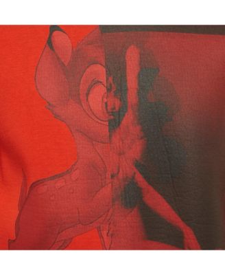 Men's Bambi Print Neoprene Crewneck Sweatshirt