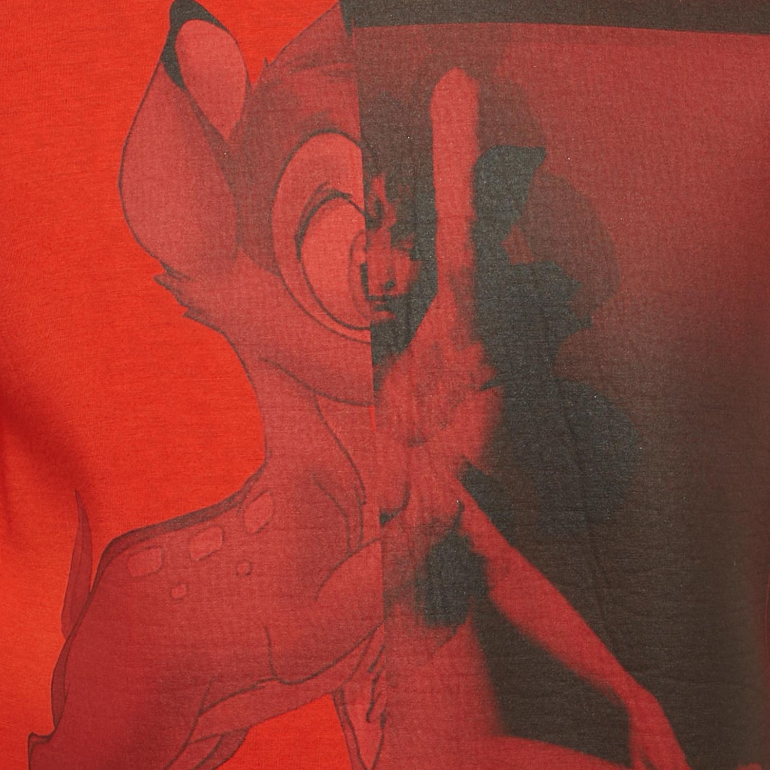 Men's Bambi Print Neoprene Crewneck Sweatshirt