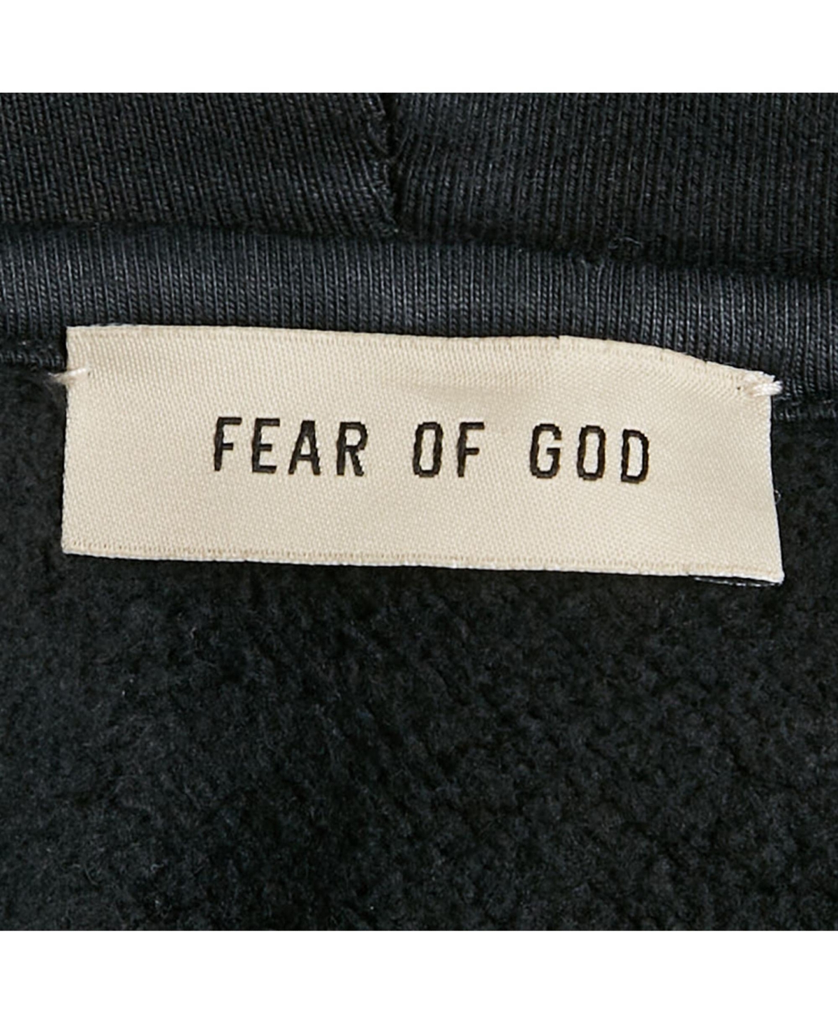 Pre-Owned Fear Of God Men's Black Cotton Zip-Up Oversized Jacket