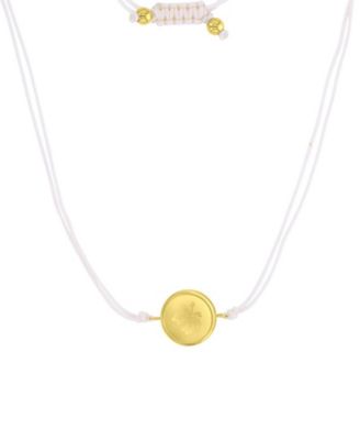 Waterproof Yellow Hibiscus Beads Adjustable Necklace