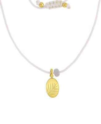 Waterproof Yellow Leaves Labradorite Adjustable Necklace