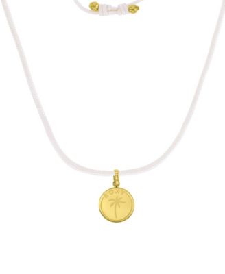 Waterproof Yellow Palm Tree Beads Adjustable Necklace