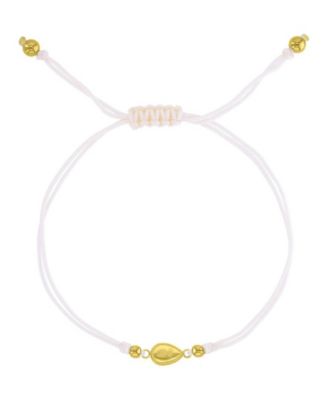 Waterproof Yellow Pineapple Teardrop Charm Adjustable Bracelet