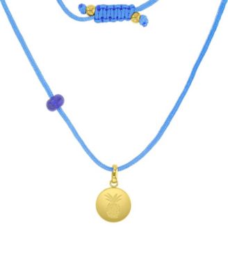 Waterproof Yellow Pineapple Labradorite Adjustable Necklace