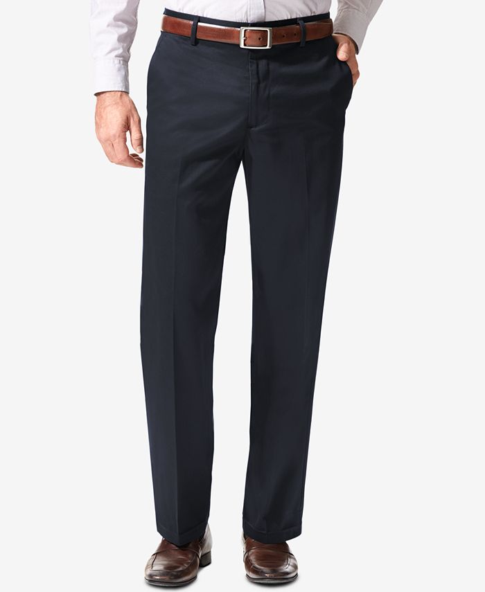 Dockers Men's Signature Stretch Straight Fit Khaki Pants D2 - Macy's