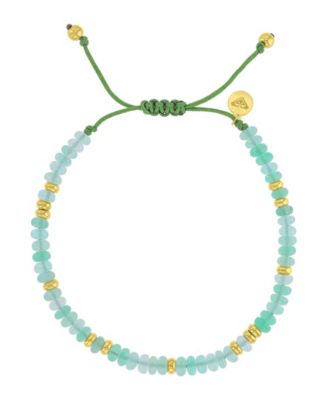 Waterproof Yellow Green Aventurine Adjustable Bracelet