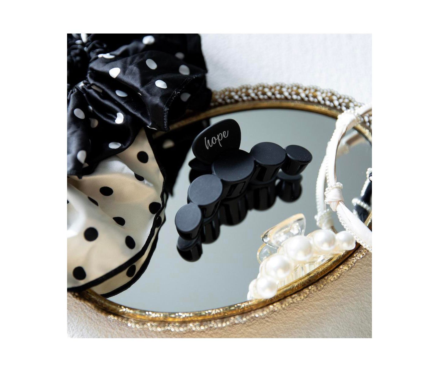 Женская заколка Headbands of Hope Matte Dot Claw Clip, цвет: Чёрный — фото 10