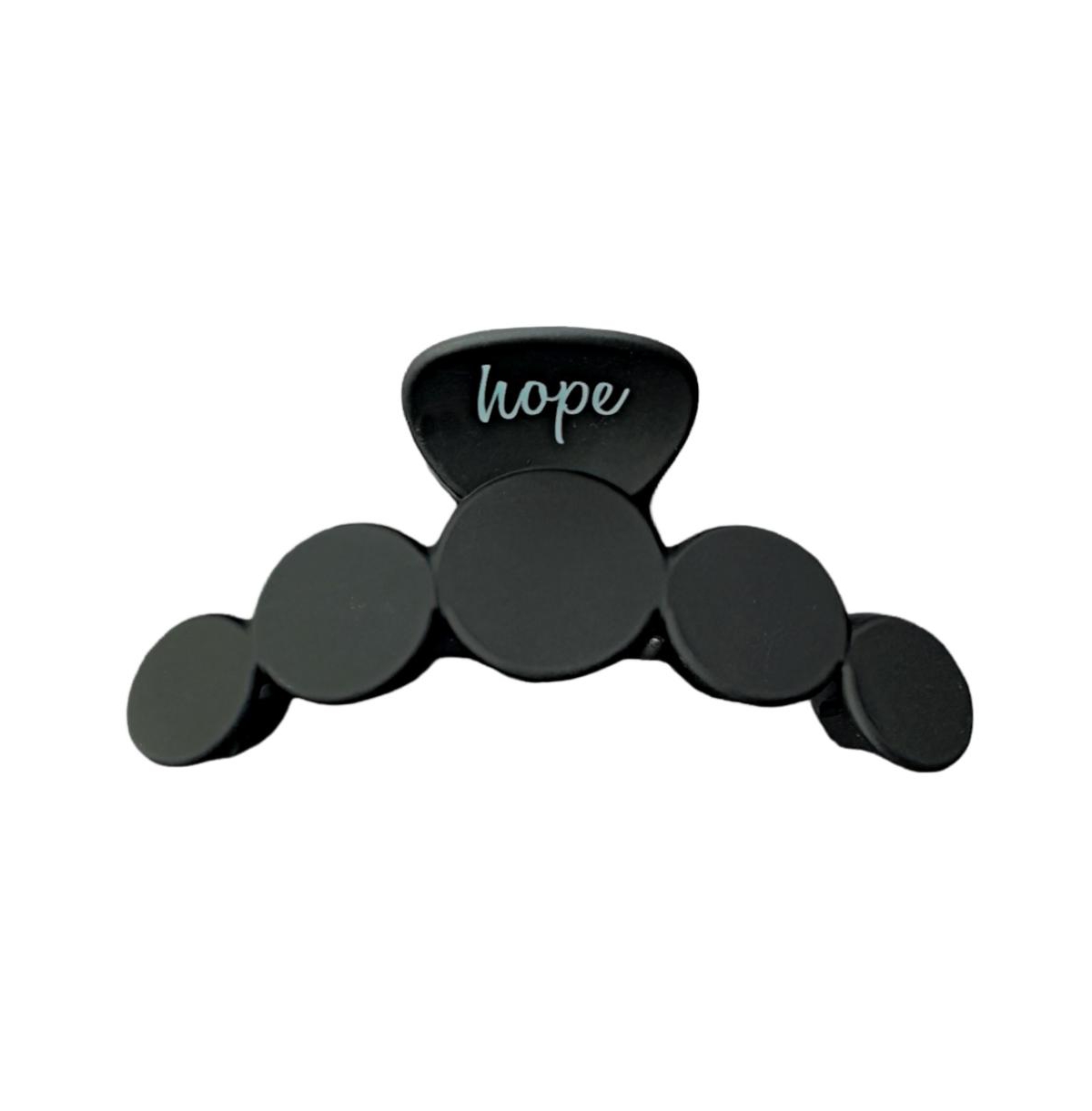 Women's Matte Dot Claw Clip - Black