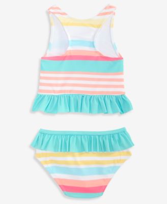 Stitch Toddler Girls' 2T-4T Striped 2-Piece Tankini Swimsuit