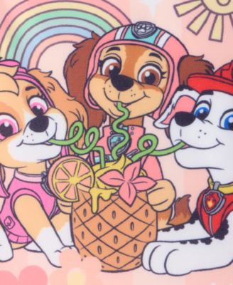 Toddler Girls' 2T-4T Paw Patrol Striped Swimsuit