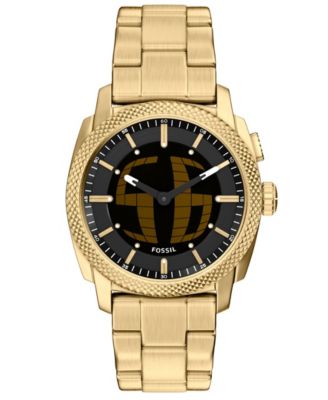 Men's Machine Big Tic Gold-Tone Stainless Steel Watch, 41mm