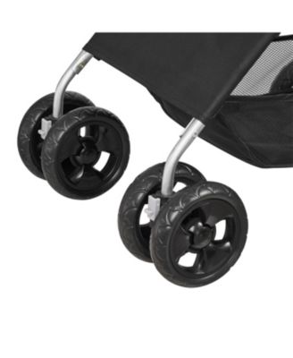 4-Wheel Foldable Pet Stroller for Dogs up to 35lbs with Detachable Carrier