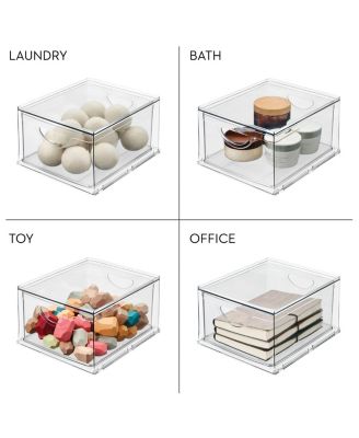 Stackable Storage Drawer for Pantry, Clear, Made in USA