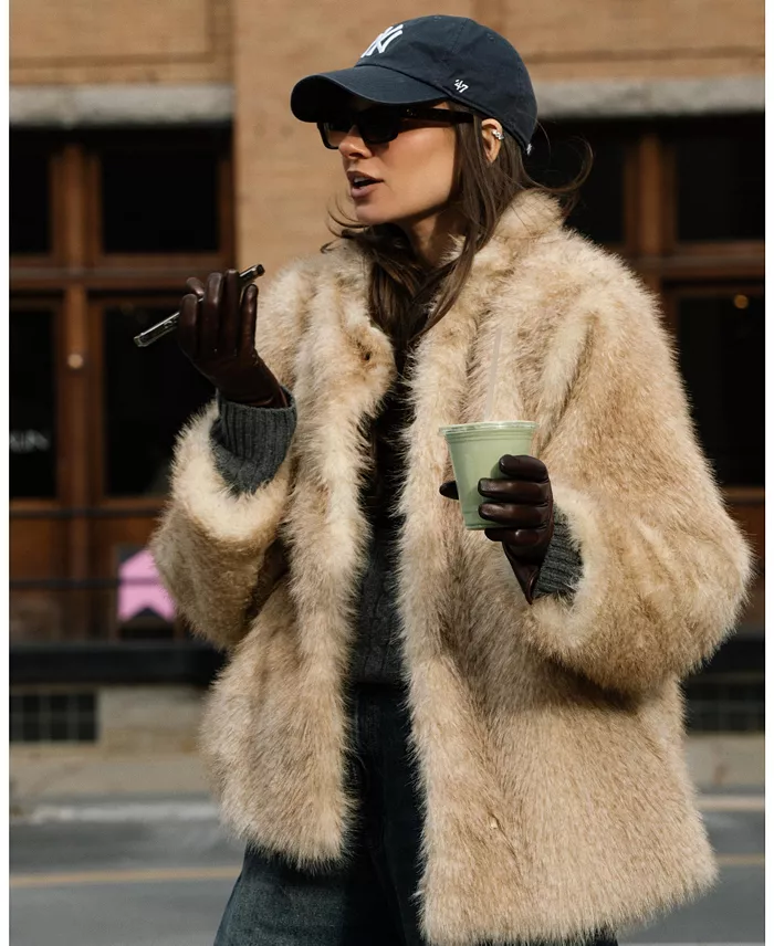 Women's Faux Fur Jacket - thumbnail 7