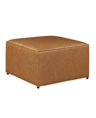Heidi 29" Faux Leather Storage Ottoman