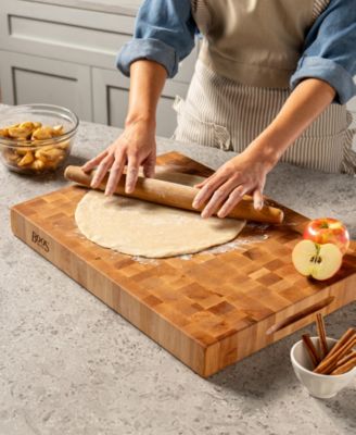 CCB Series Rectangular Wooden Maple Cutting Board, 20" x 15" 