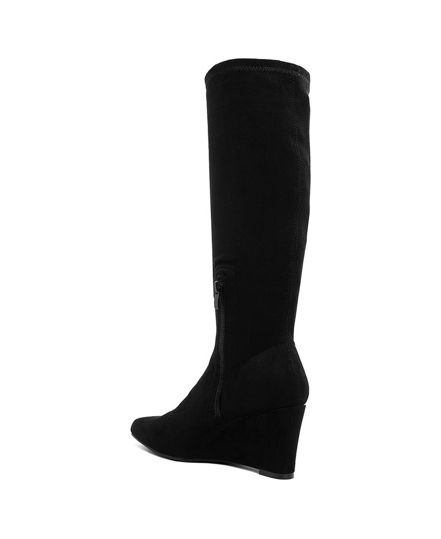 Женские ботинки London Rag Tulsha Microfiber Wedge Heel, цвет: Чёрный, вариант 1 — фото 4