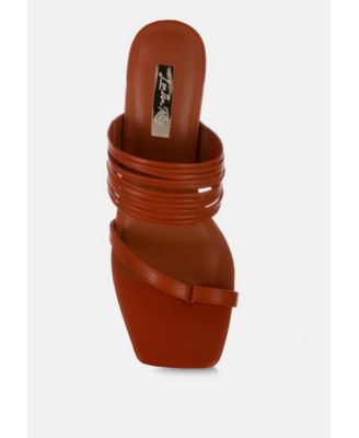 Womens Follow Me Mid Block Heel Sandals