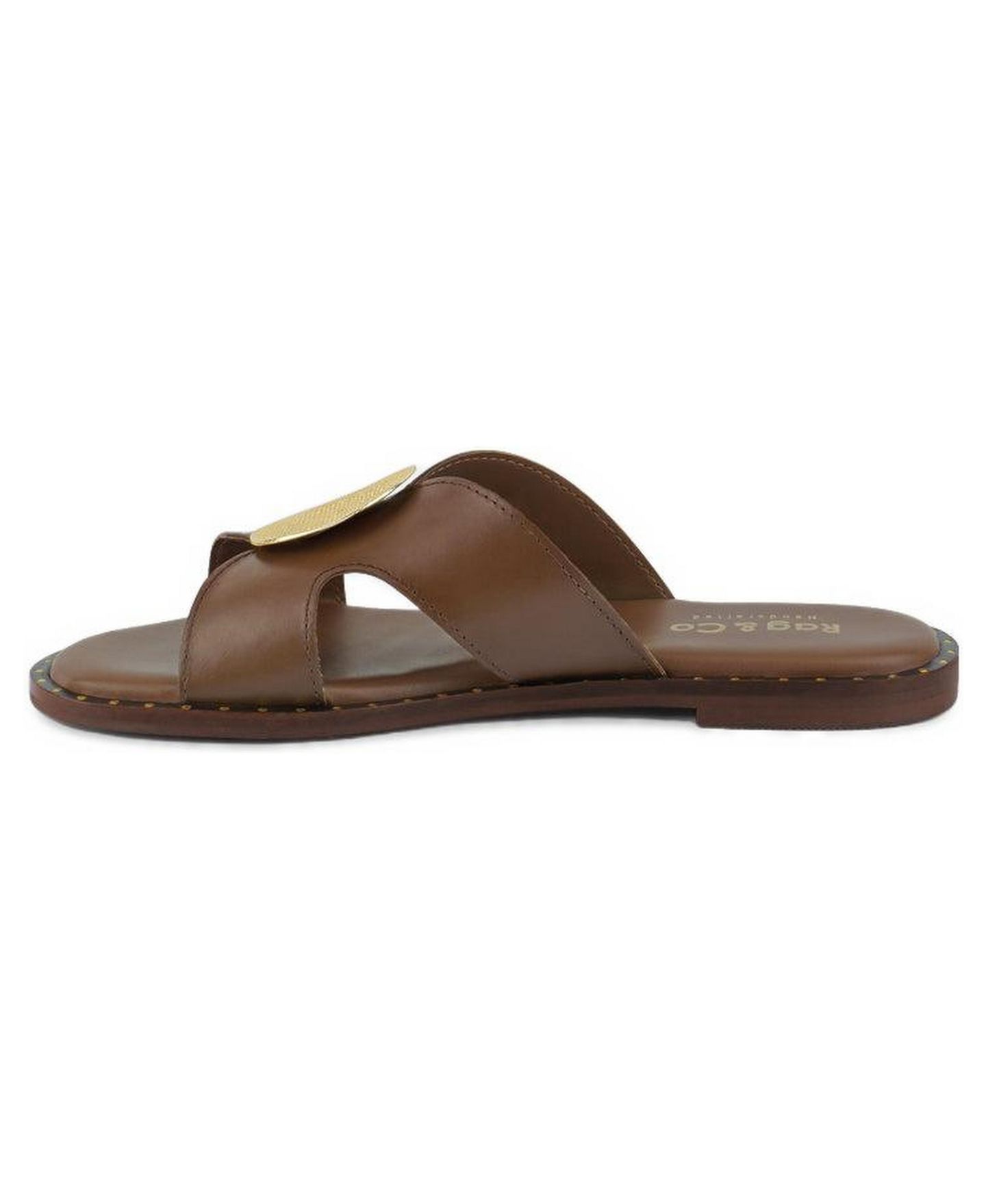 Женские балетки Rag & Co Eudora Embellished Slip-on flats, цвет: Бежевый / Хаки — фото 13