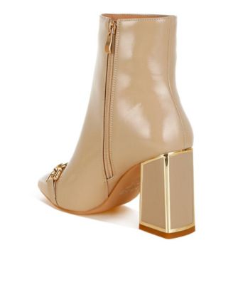 Womens Pollux Metallic Chain Detail Boots