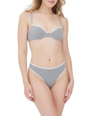 Women's Adorned Cotton Underwire Bra