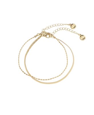 Delicate Chain Duo Anklet Set