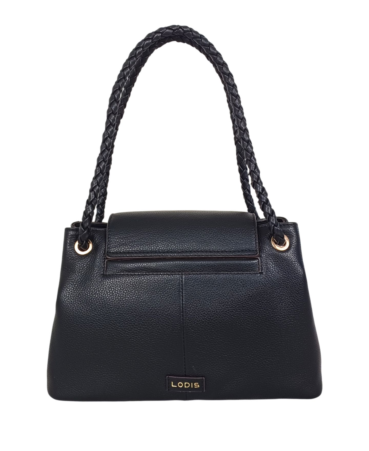 Женская сумка LODIS Sondra Woven Small Satchel, цвет: Чёрный — фото 2