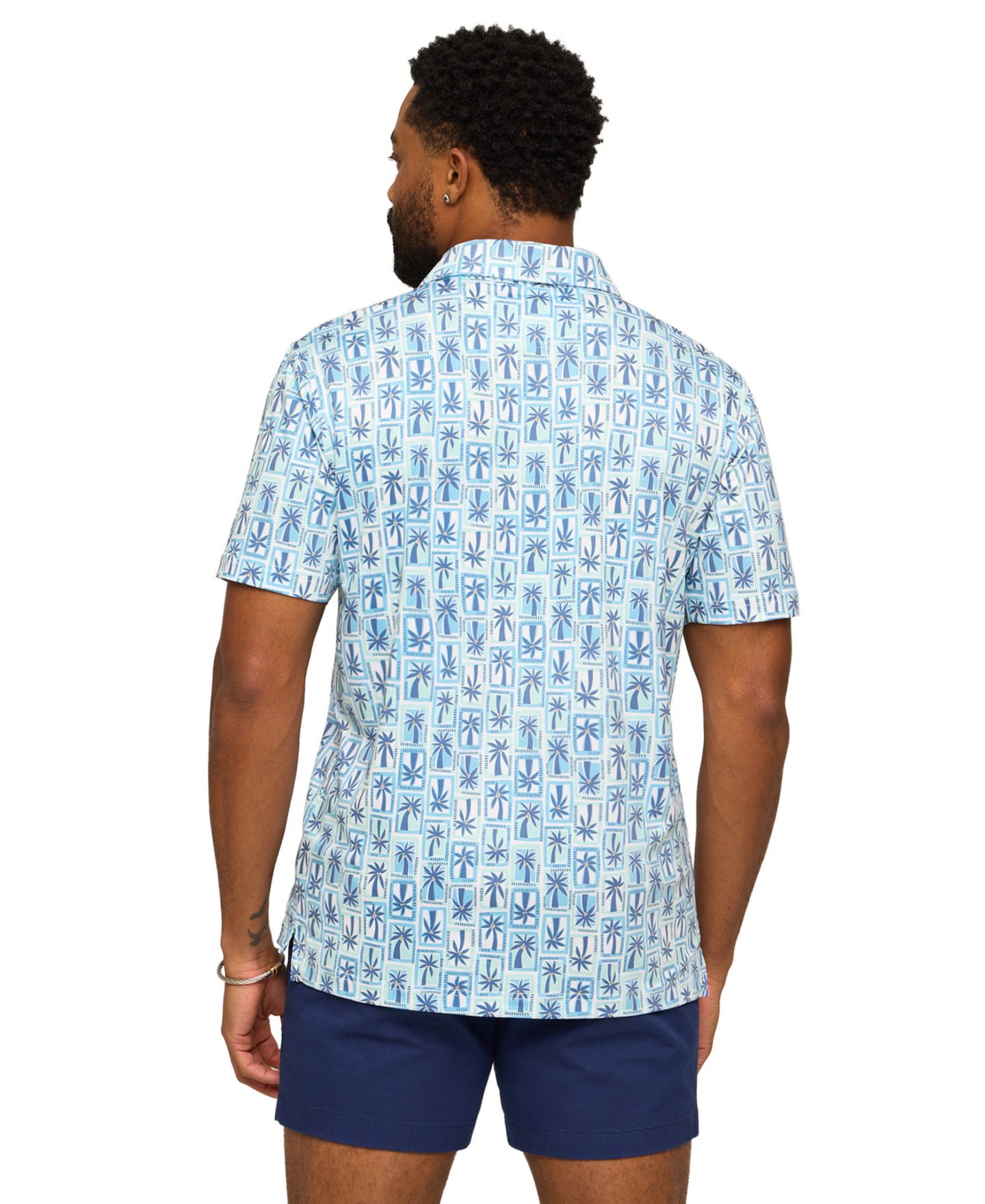 Мужское поло Chubbies Miami Mosaic Polo Shirt, цвет: Оптический белый — фото 3