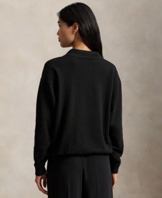 Women's Johnny Collar Fleece Sweatshirt