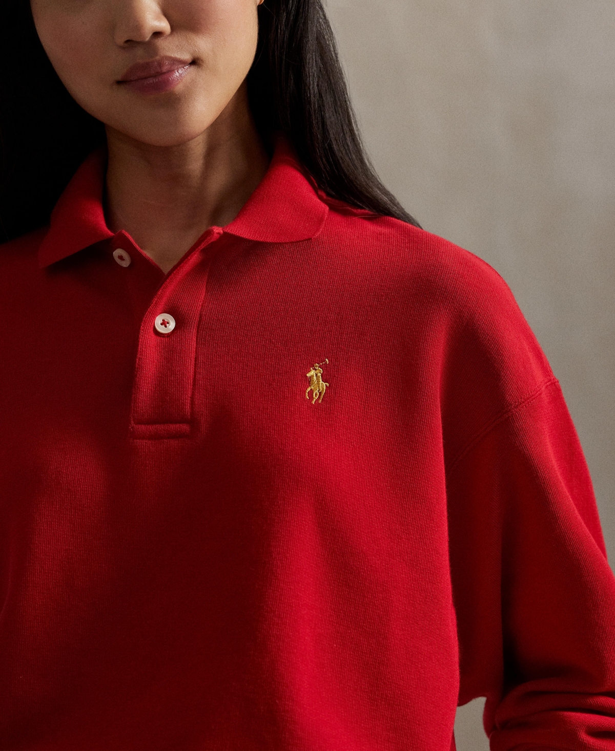 Polo Ralph Lauren Women's Johnny Collar Fleece Sweatshirt