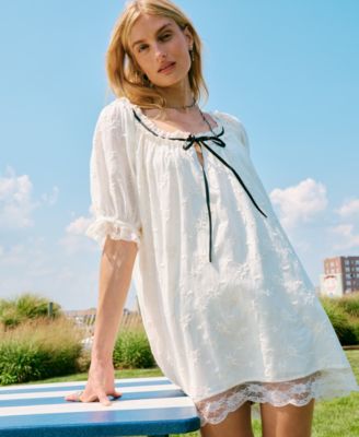 Women's Juno Short Puff-Sleeve Mini Dress