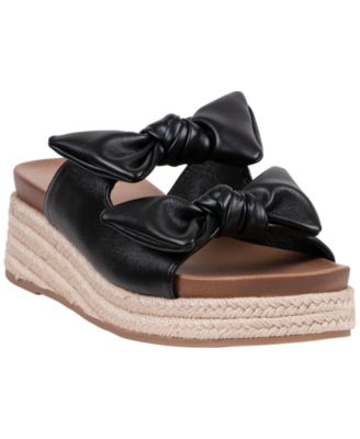 Women's Cosmos Double Bow Espadrille Wedge Sandals